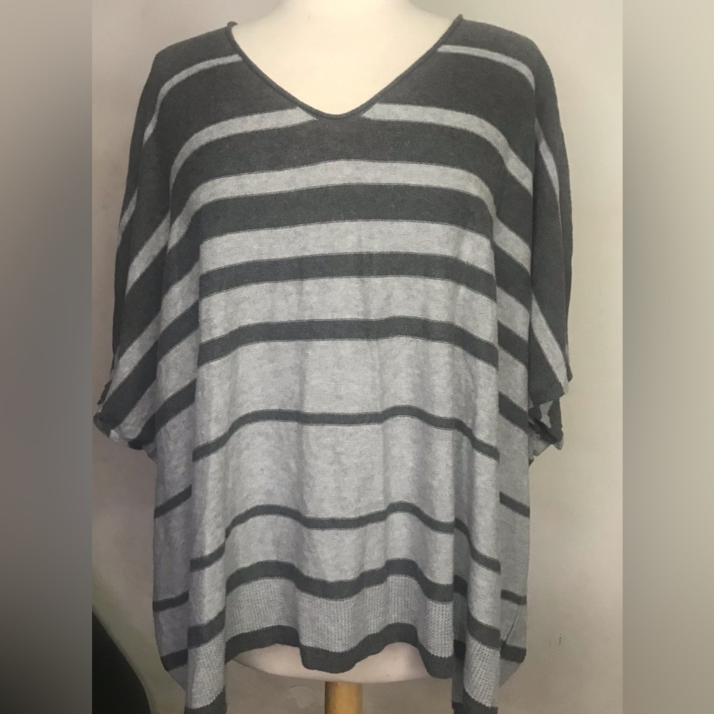 Eileen Fisher women’s organic cotton striped sweater M/L